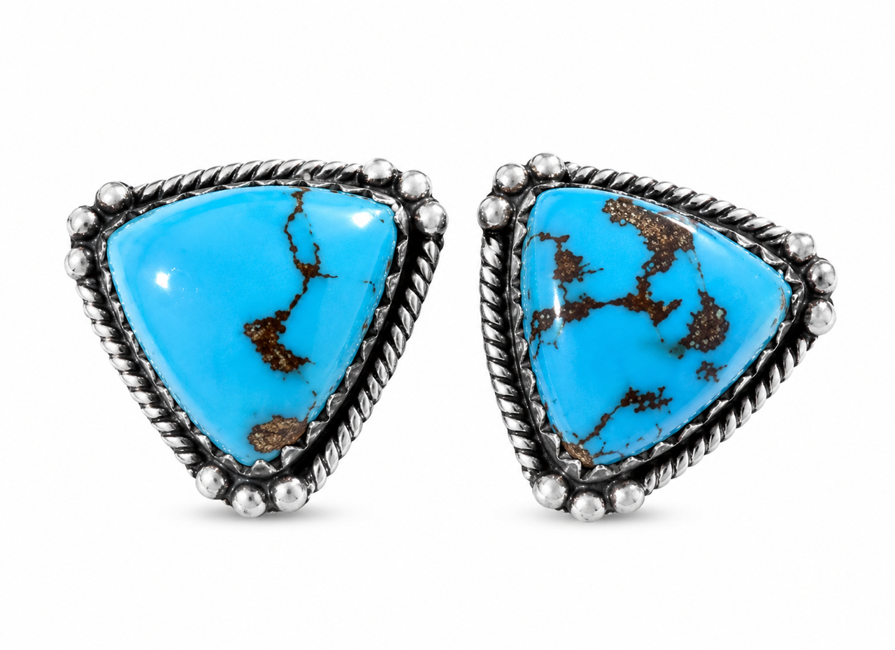 Natural Golden Hills Turquoise Studs