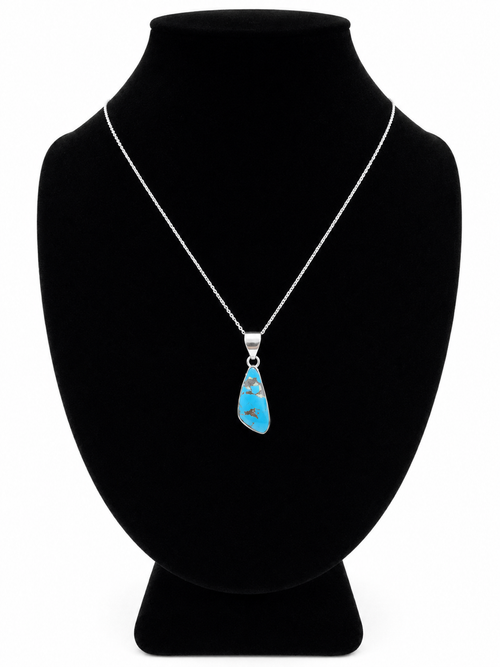 Golden Hills Turquoise & Sterling Silver Pendant