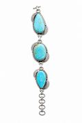 #8 Turquoise 3 Stone Bracelet