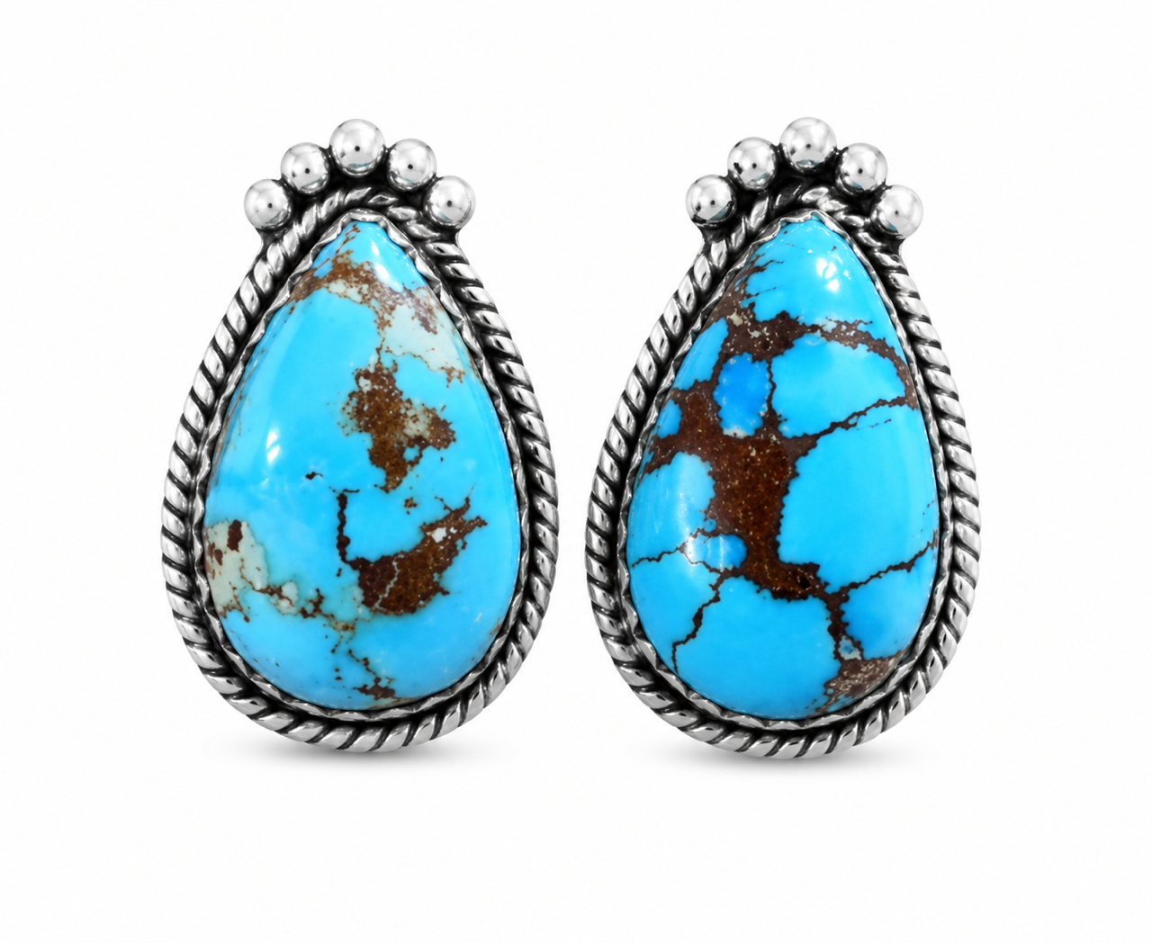 Natural Golden Hills Turquoise Studs
