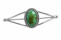 Navajo Handcrafted #8 Turquoise Sterling Silver Cuff Bracelet (size 6-7)